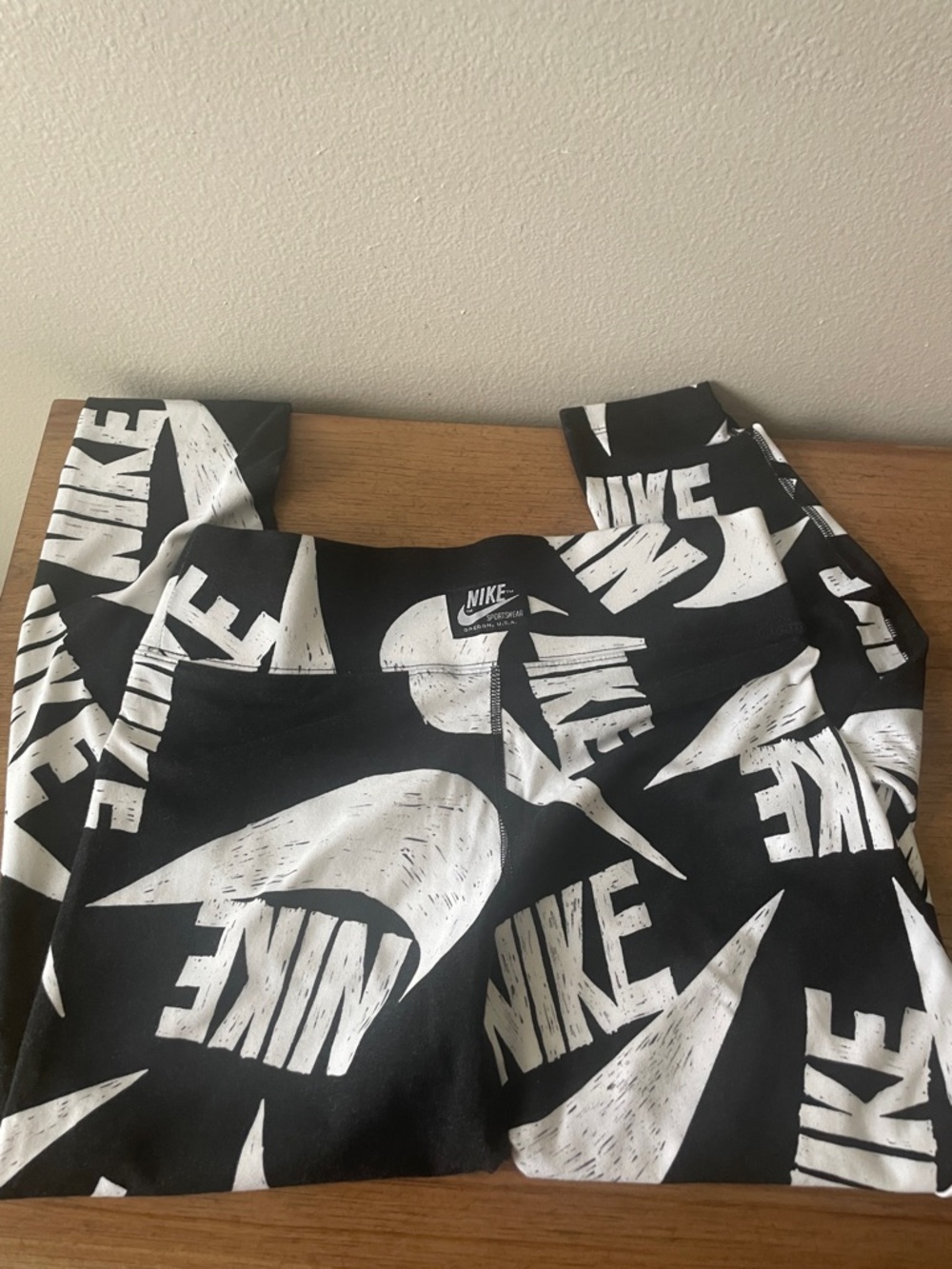 Nike logo all over leggings